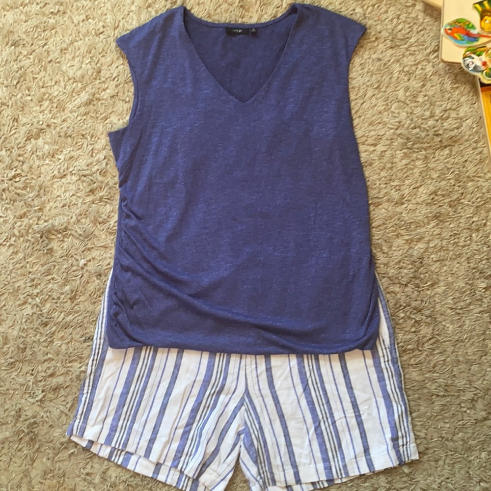 ADORABLE SUMMER OUTFIT!! Size XL TOP sz 14 5” rise